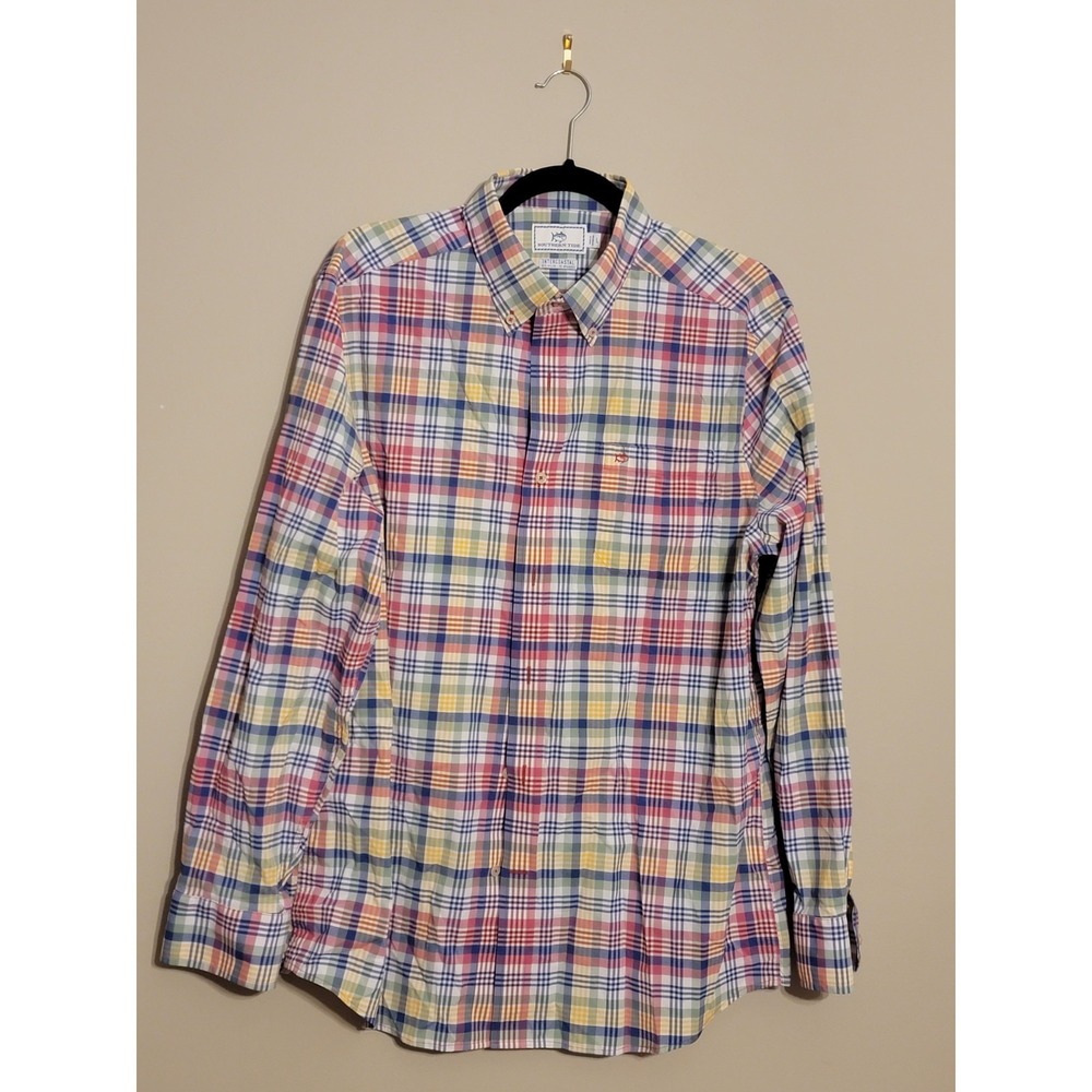 Southern‎ tide Men's Large Plaid Shirt